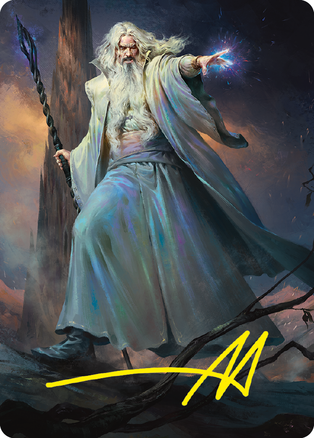 Saruman of Many Colors Art Card (Gold-Stamped Signature) [The Lord of the Rings: Tales of Middle-earth Art Series] | Game Master's Emporium (The New GME)