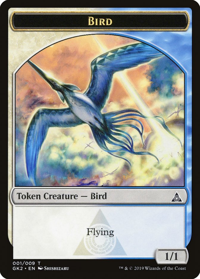 Bird // Thopter Double-Sided Token [Ravnica Allegiance Guild Kit Tokens] | Game Master's Emporium (The New GME)