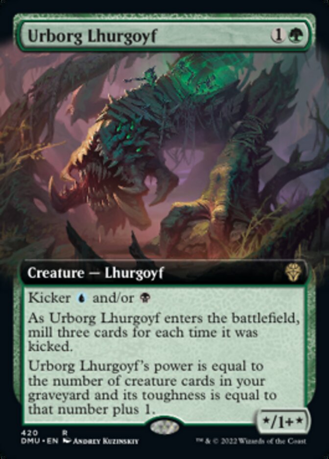 Urborg Lhurgoyf (Extended Art) [Dominaria United] | Game Master's Emporium (The New GME)