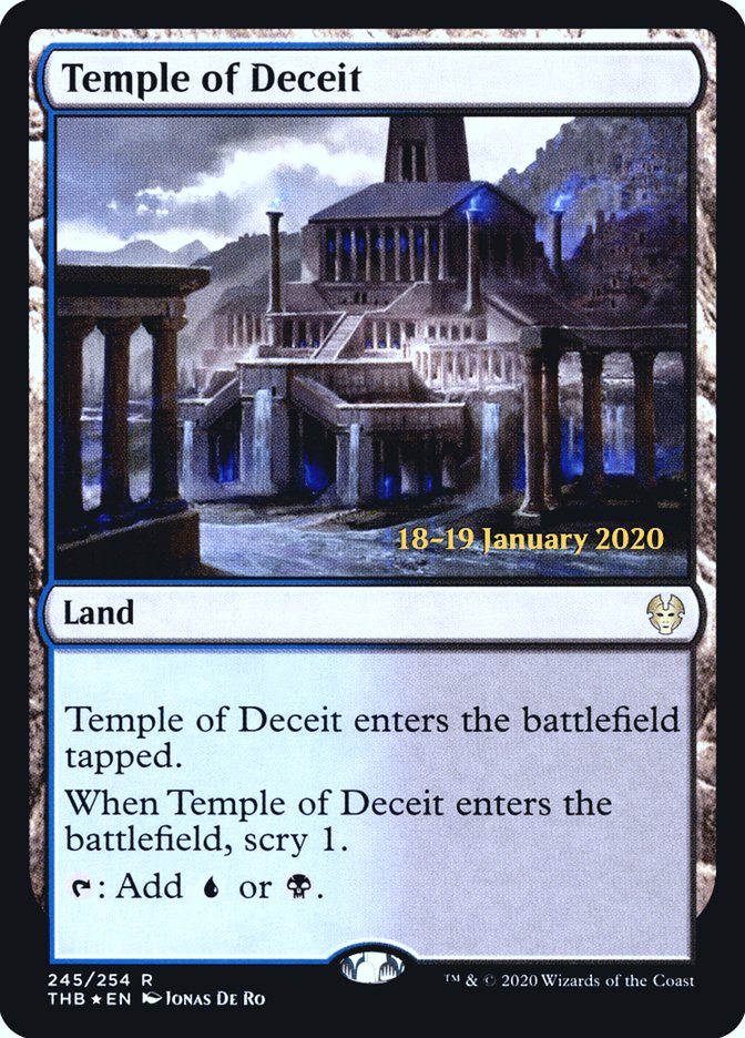 Temple of Deceit [Theros Beyond Death Prerelease Promos] | Game Master's Emporium (The New GME)