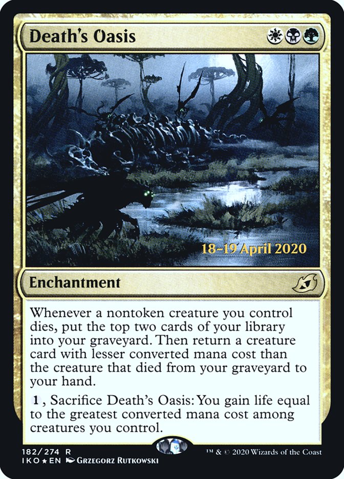 Death's Oasis [Ikoria: Lair of Behemoths Prerelease Promos] | Game Master's Emporium (The New GME)