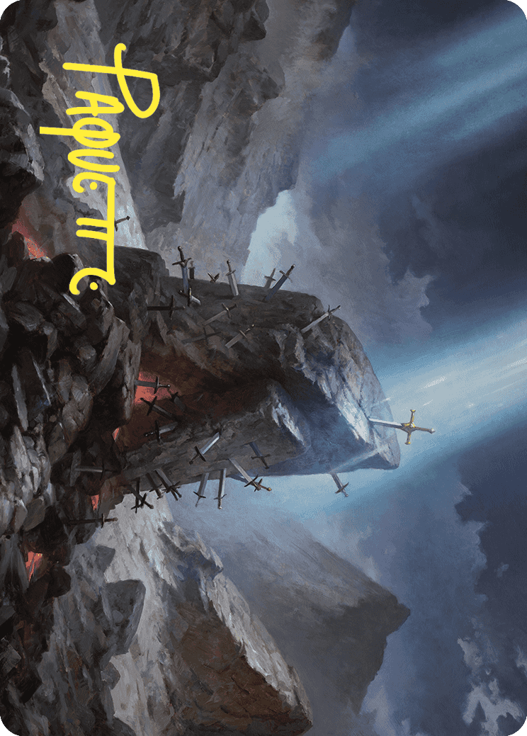 The Irencrag Art Card (Gold-Stamped Signature) [Wilds of Eldraine Art Series] | Game Master's Emporium (The New GME)
