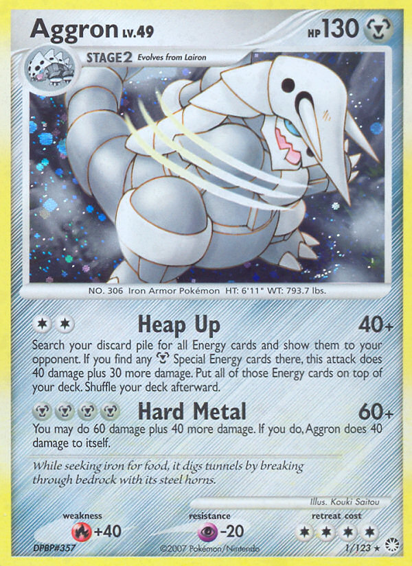 Aggron (1/123) [Diamond & Pearl: Mysterious Treasures] | Game Master's Emporium (The New GME)