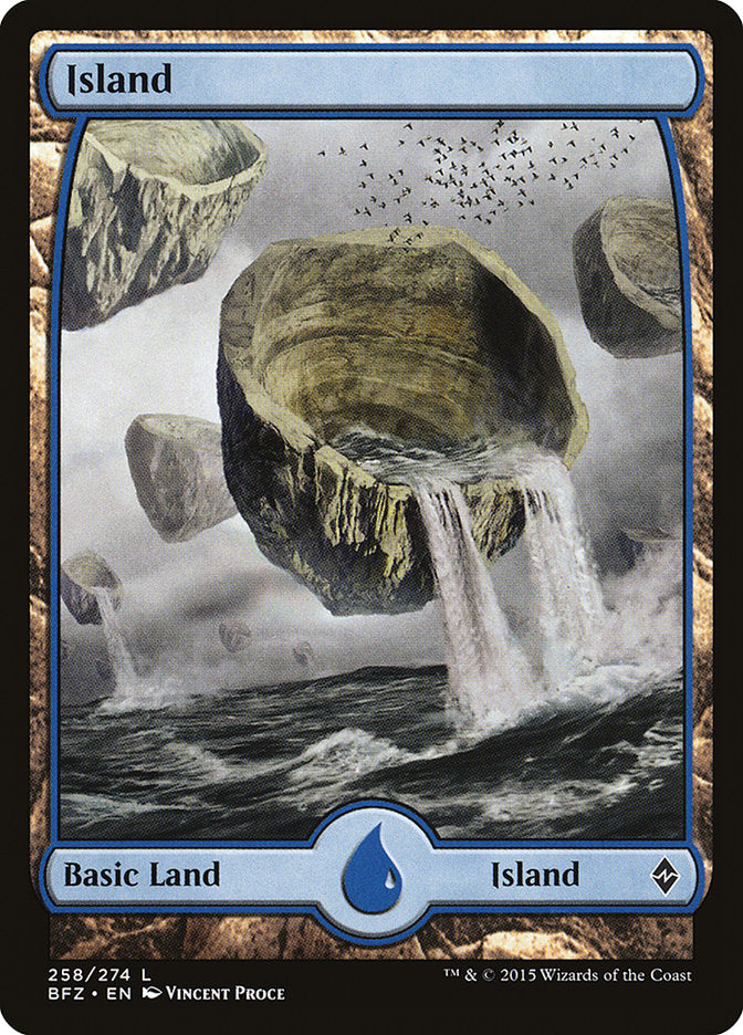 Island (258) (Full Art) [Battle for Zendikar] | Game Master's Emporium (The New GME)