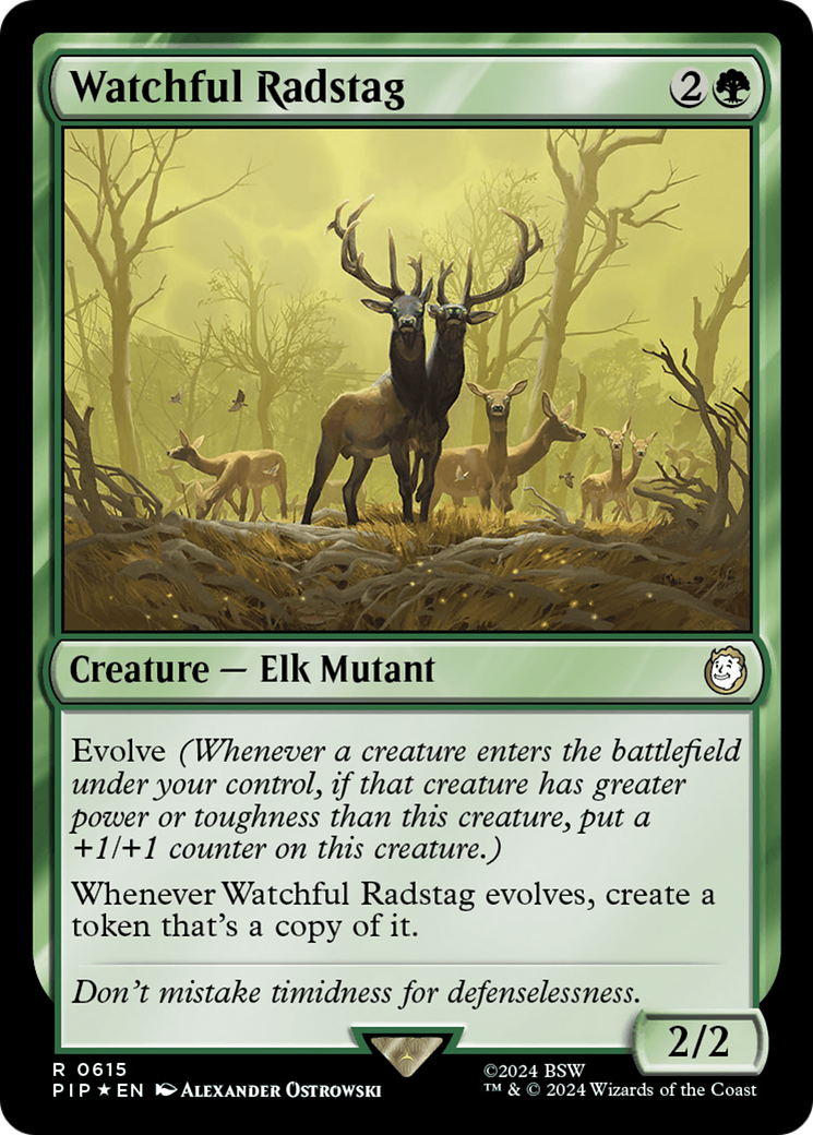 Watchful Radstag (Surge Foil) [Fallout] | Game Master's Emporium (The New GME)