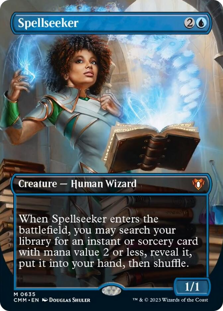 Spellseeker (Borderless Alternate Art) [Commander Masters] | Game Master's Emporium (The New GME)