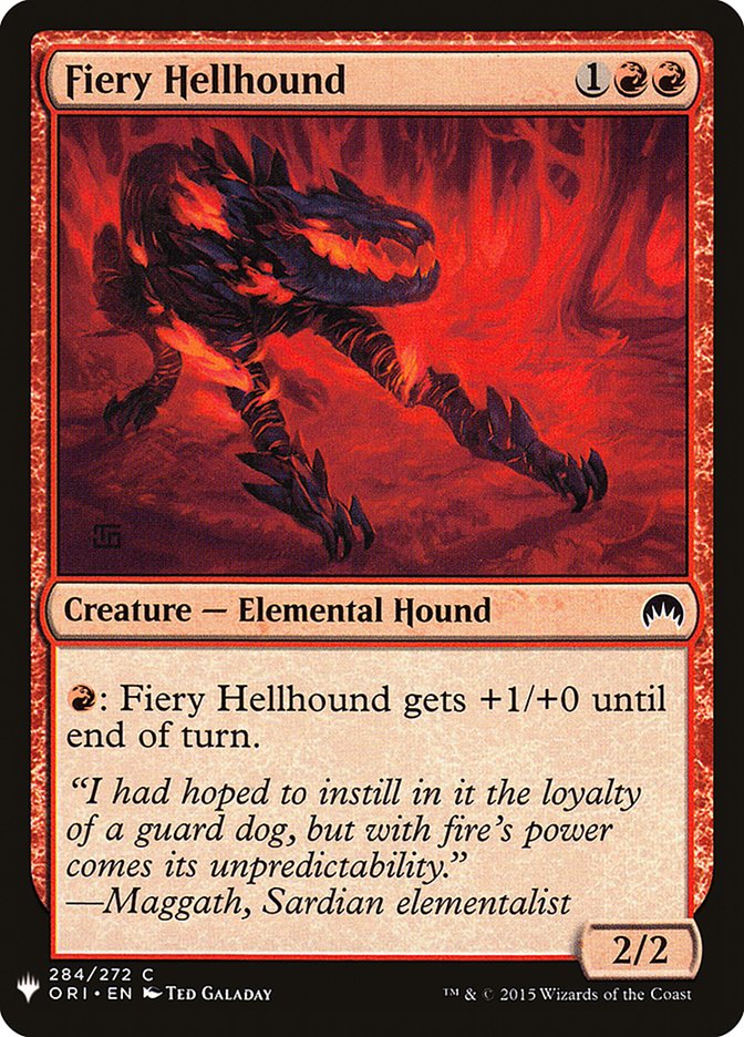 Fiery Hellhound [Mystery Booster] | Game Master's Emporium (The New GME)