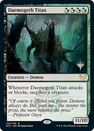 Daemogoth Titan (Promo Pack) [Strixhaven: School of Mages Promos] | Game Master's Emporium (The New GME)
