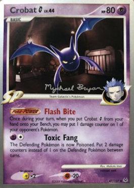 Crobat G LV.44 (47/127) (Happy Luck - Mychael Bryan) [World Championships 2010] | Game Master's Emporium (The New GME)