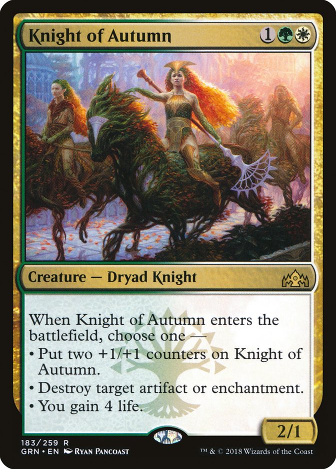 Knight of Autumn [Guilds of Ravnica] | Game Master's Emporium (The New GME)