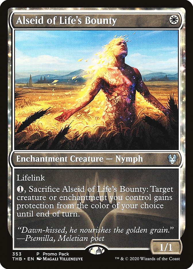 Alseid of Life's Bounty (Promo Pack) [Theros Beyond Death Promos] | Game Master's Emporium (The New GME)