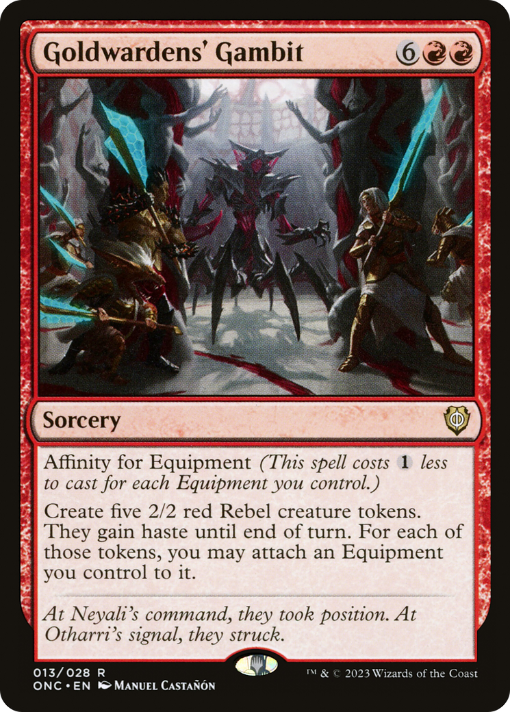 Goldwardens' Gambit [Phyrexia: All Will Be One Commander] | Game Master's Emporium (The New GME)