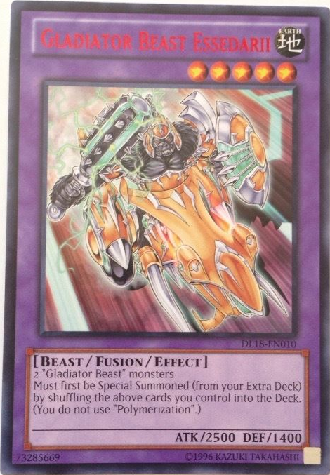 Gladiator Beast Essedarii (Red) [DL18-EN010] Rare | Game Master's Emporium (The New GME)