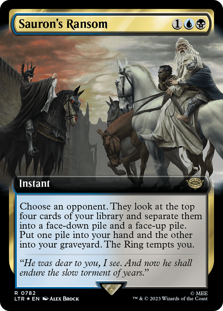 Sauron's Ransom (Extended Art) (Surge Foil) [The Lord of the Rings: Tales of Middle-Earth] | Game Master's Emporium (The New GME)