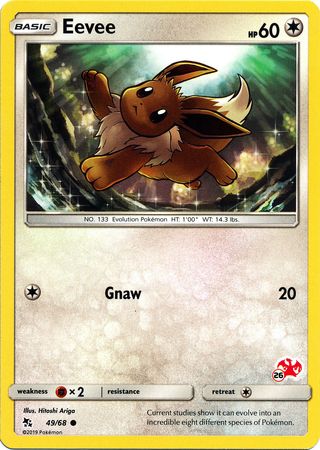 Eevee (49/68) (Charizard Stamp #26) [Battle Academy 2020] | Game Master's Emporium (The New GME)