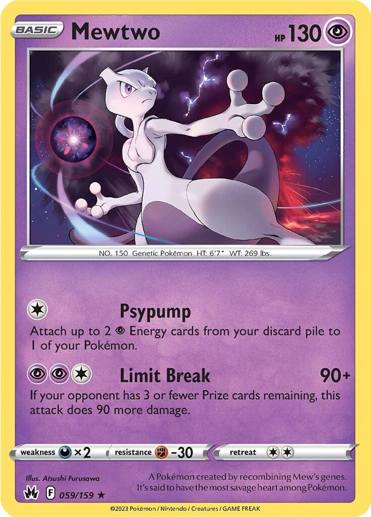 Mewtwo (059/159) [Sword & Shield: Crown Zenith] | Game Master's Emporium (The New GME)