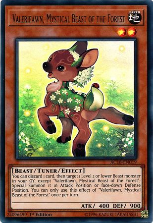 Valerifawn, Mystical Beast of the Forest [AC18-EN019] Ultra Rare | Game Master's Emporium (The New GME)