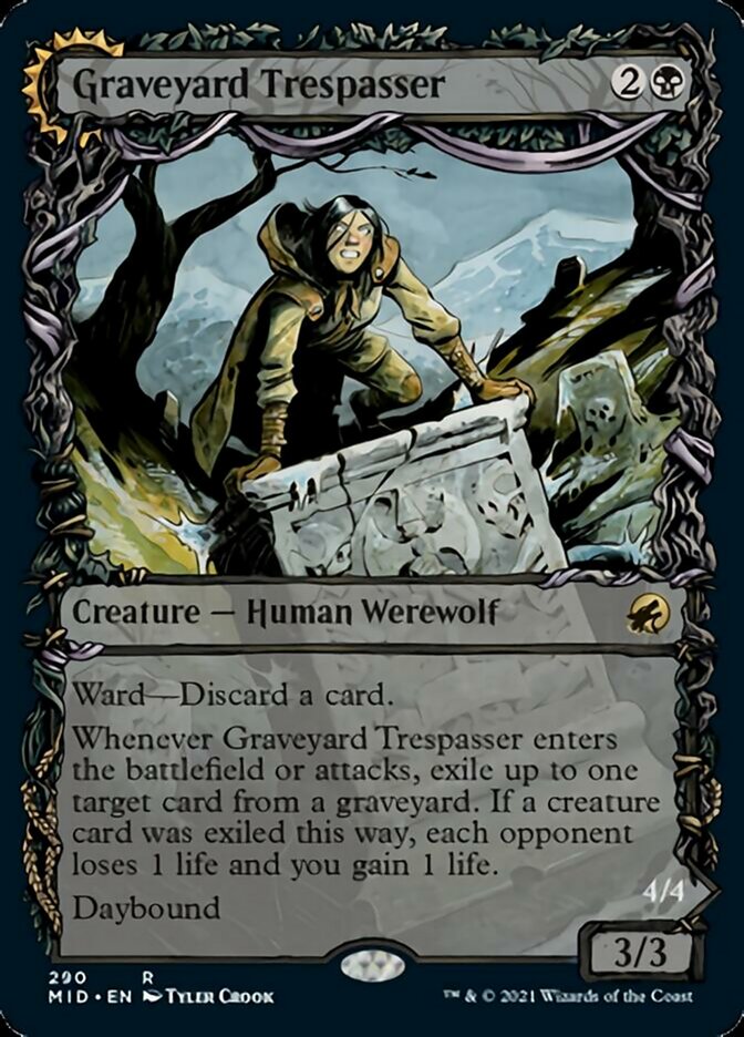 Graveyard Trespasser // Graveyard Glutton (Showcase Equinox) [Innistrad: Midnight Hunt] | Game Master's Emporium (The New GME)