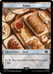 Smaug // Food (0022) Double-Sided Token (Surge Foil) [The Lord of the Rings: Tales of Middle-Earth Tokens] | Game Master's Emporium (The New GME)