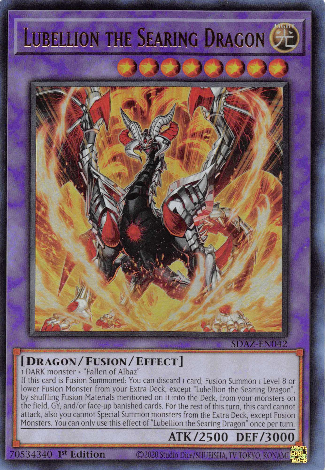 Lubellion the Searing Dragon [SDAZ-EN042] Ultra Rare | Game Master's Emporium (The New GME)