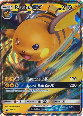 Raichu GX (SM213) (Jumbo Card) [Sun & Moon: Black Star Promos] | Game Master's Emporium (The New GME)