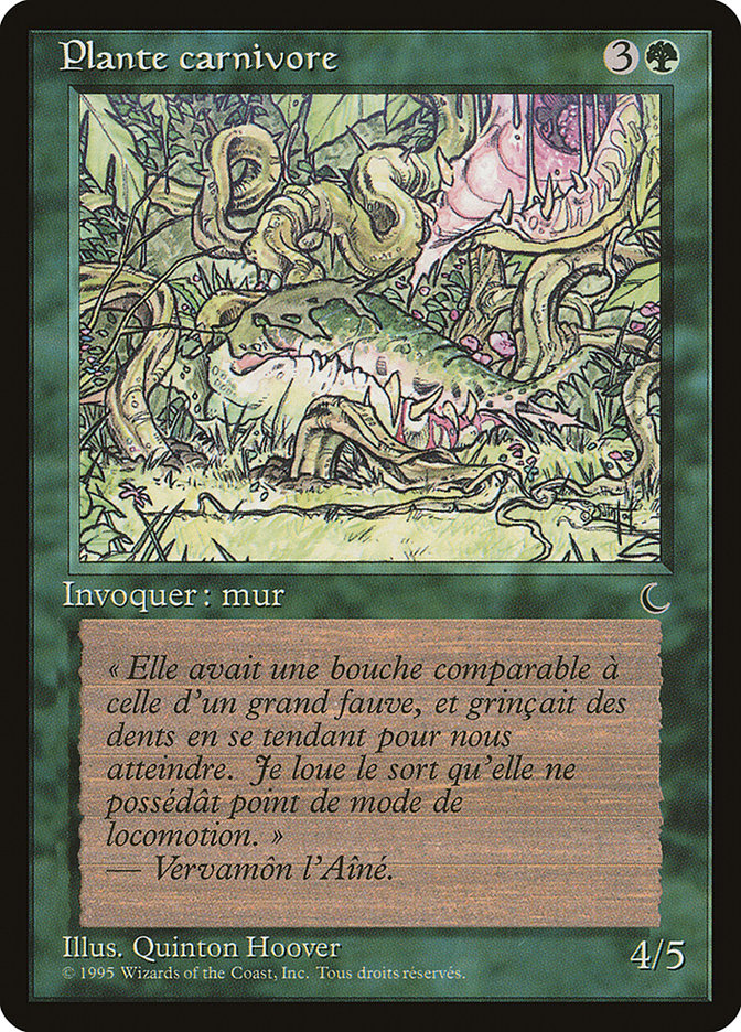 Carnivorous Plant (French) - "Plante carnivore" [Renaissance] | Game Master's Emporium (The New GME)