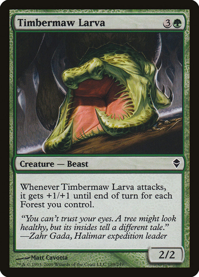 Timbermaw Larva [Zendikar] | Game Master's Emporium (The New GME)