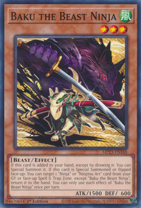 Baku the Beast Ninja [MP23-EN168] Common | Game Master's Emporium (The New GME)