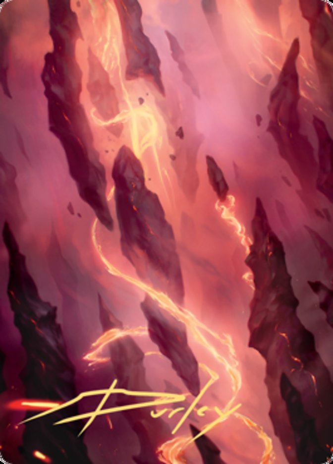 Mountain 1 Art Card (Gold-Stamped Signature) [Zendikar Rising Art Series] | Game Master's Emporium (The New GME)