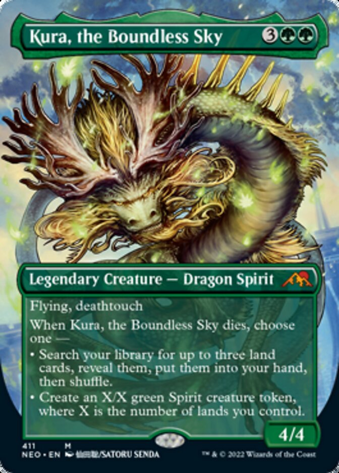 Kura, the Boundless Sky (Borderless Alternate Art) [Kamigawa: Neon Dynasty] | Game Master's Emporium (The New GME)