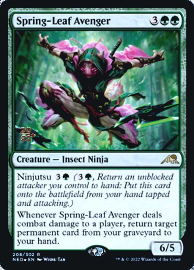 Spring-Leaf Avenger [Kamigawa: Neon Dynasty Prerelease Promos] | Game Master's Emporium (The New GME)