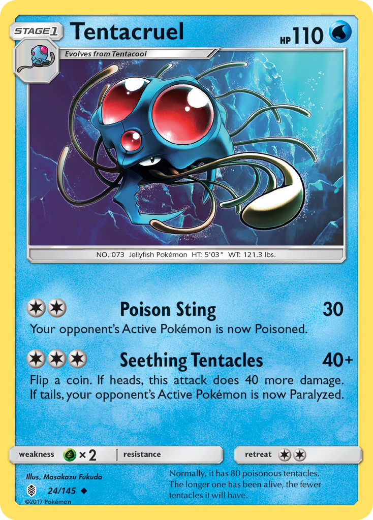 Tentacruel (24/145) [Sun & Moon: Guardians Rising] | Game Master's Emporium (The New GME)