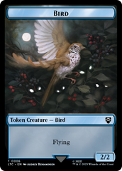 Elf Warrior // Bird Double Sided Token [The Lord of the Rings: Tales of Middle-Earth Commander Tokens] | Game Master's Emporium (The New GME)