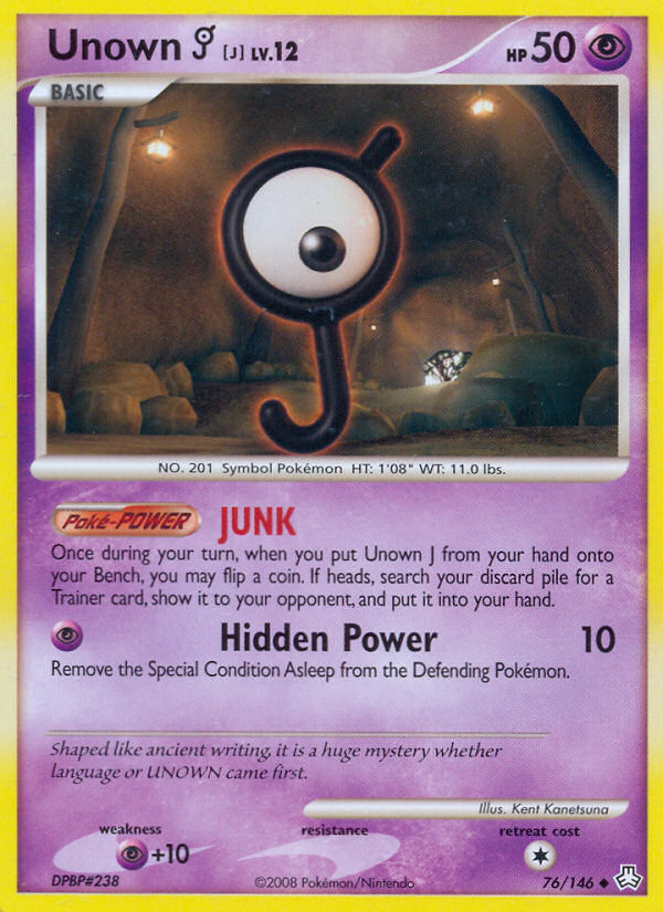 Unown J (76/146) [Diamond & Pearl: Legends Awakened] | Game Master's Emporium (The New GME)