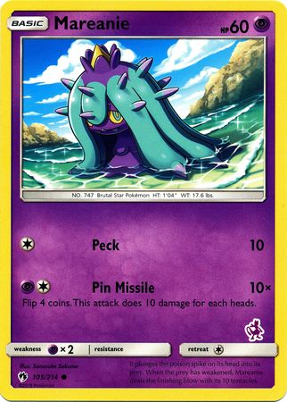 Mareanie (105/214) (Mewtwo Deck) [Battle Academy 2020] | Game Master's Emporium (The New GME)