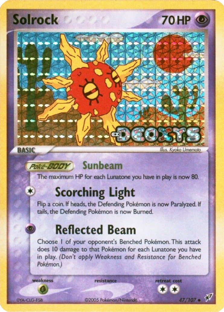 Solrock (47/107) (Stamped) [EX: Deoxys] | Game Master's Emporium (The New GME)