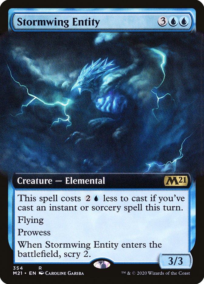 Stormwing Entity (Extended Art) [Core Set 2021] | Game Master's Emporium (The New GME)