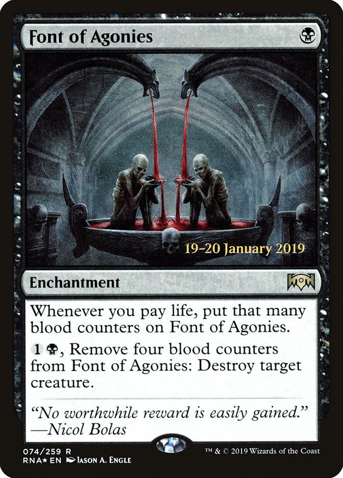 Font of Agonies [Ravnica Allegiance Prerelease Promos] | Game Master's Emporium (The New GME)