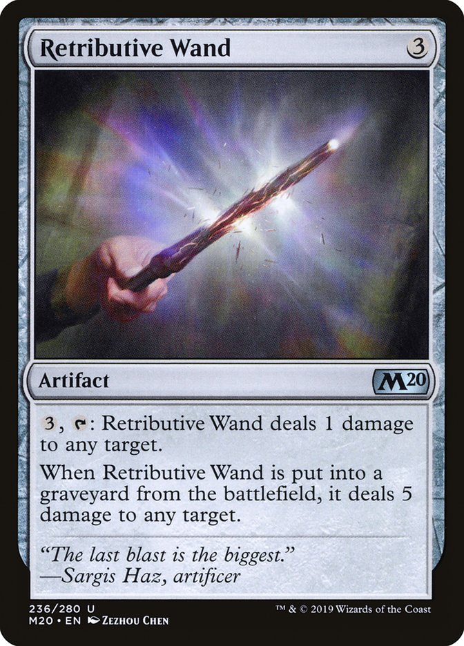 Retributive Wand [Core Set 2020] | Game Master's Emporium (The New GME)