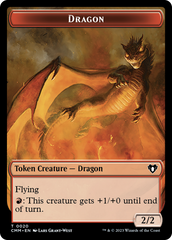 Treasure // Dragon (0020) Double-Sided Token [Commander Masters Tokens] | Game Master's Emporium (The New GME)