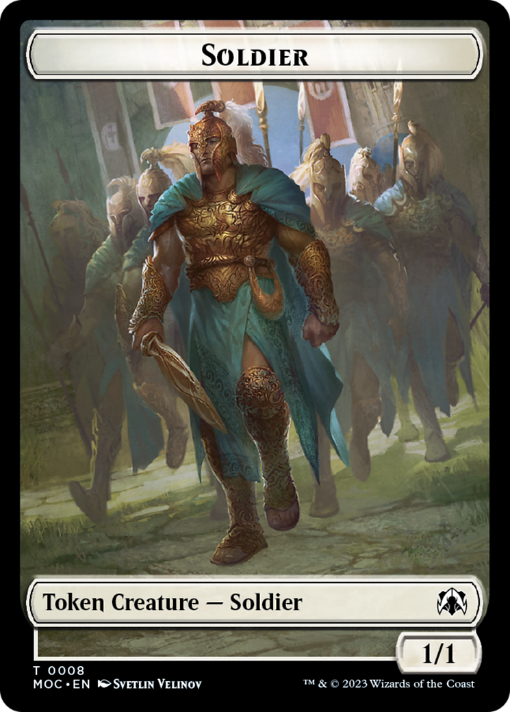 Soldier // Insect Double-Sided Token [March of the Machine Commander Tokens] | Game Master's Emporium (The New GME)