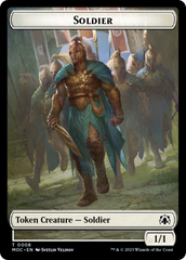 Soldier // Insect Double-Sided Token [March of the Machine Commander Tokens] | Game Master's Emporium (The New GME)