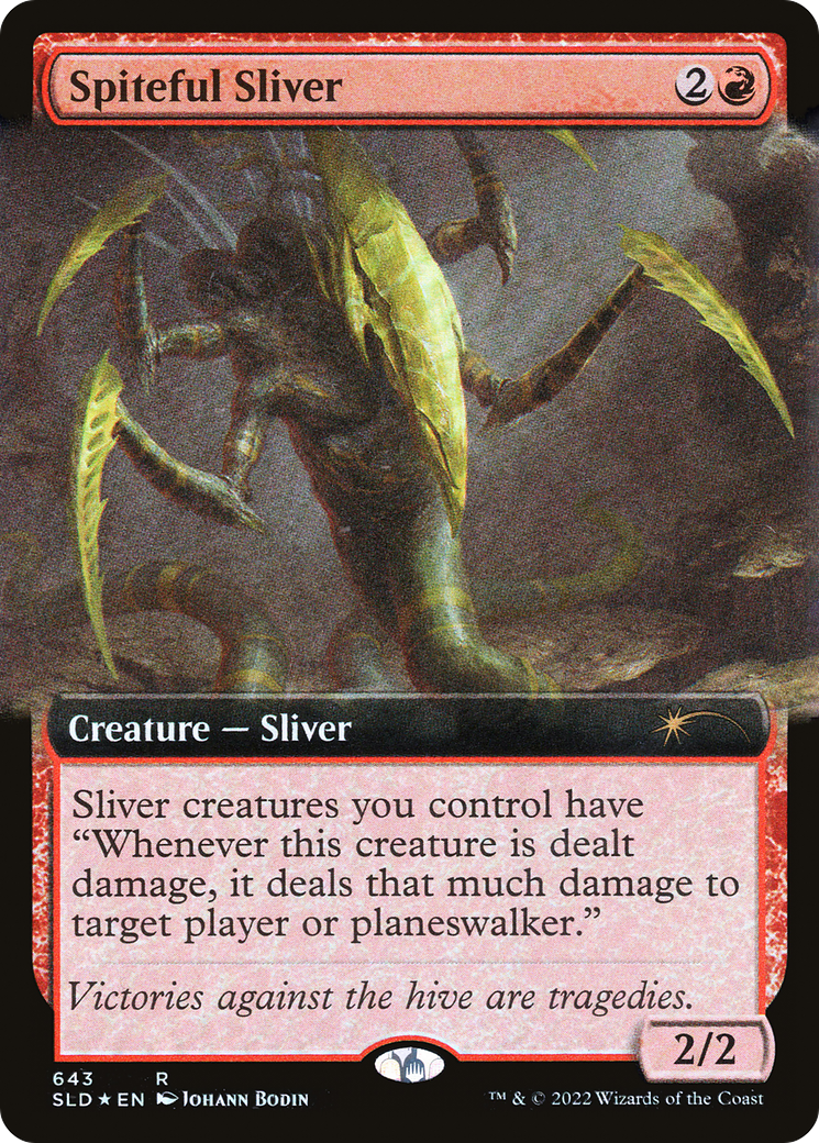 Spiteful Sliver (Extended Art) [Secret Lair Drop Promos] | Game Master's Emporium (The New GME)