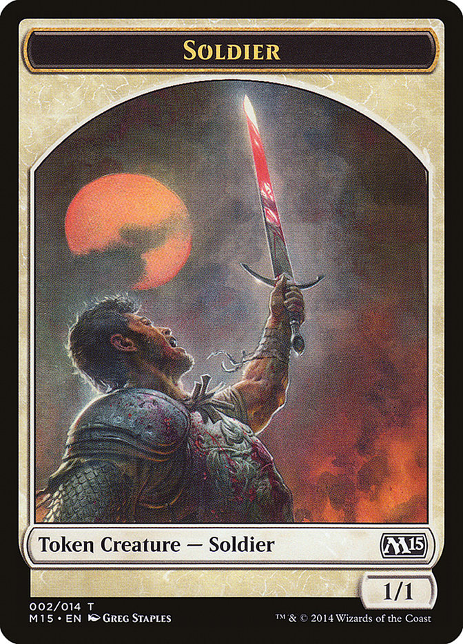 Soldier Token [Magic 2015 Tokens] | Game Master's Emporium (The New GME)
