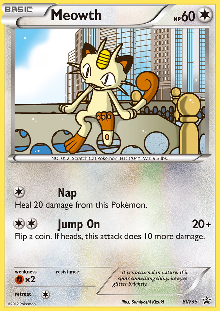 Meowth (BW35) [Black & White: Black Star Promos] | Game Master's Emporium (The New GME)