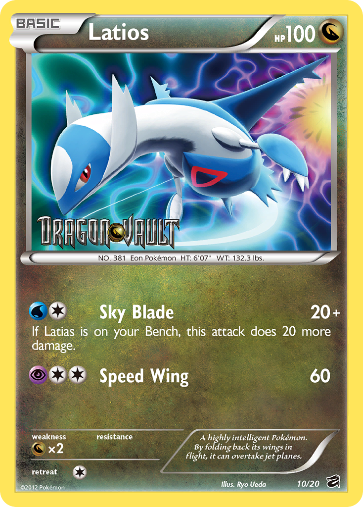 Latios (10/20) (Blister Exclusive) [Black & White: Dragon Vault] | Game Master's Emporium (The New GME)