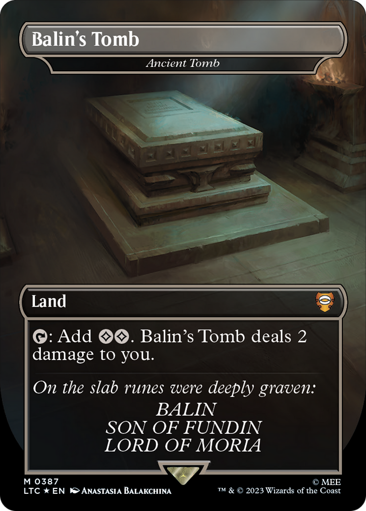 Balin's Tomb - Ancient Tomb (Surge Foil Realms and Relics) [The Lord of the Rings: Tales of Middle-Earth Commander] | Game Master's Emporium (The New GME)