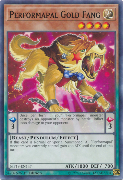 Performapal Gold Fang [MP19-EN147] Common | Game Master's Emporium (The New GME)