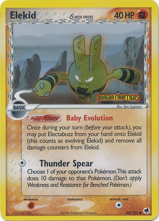 Elekid (48/101) (Delta Species) (Stamped) [EX: Dragon Frontiers] | Game Master's Emporium (The New GME)