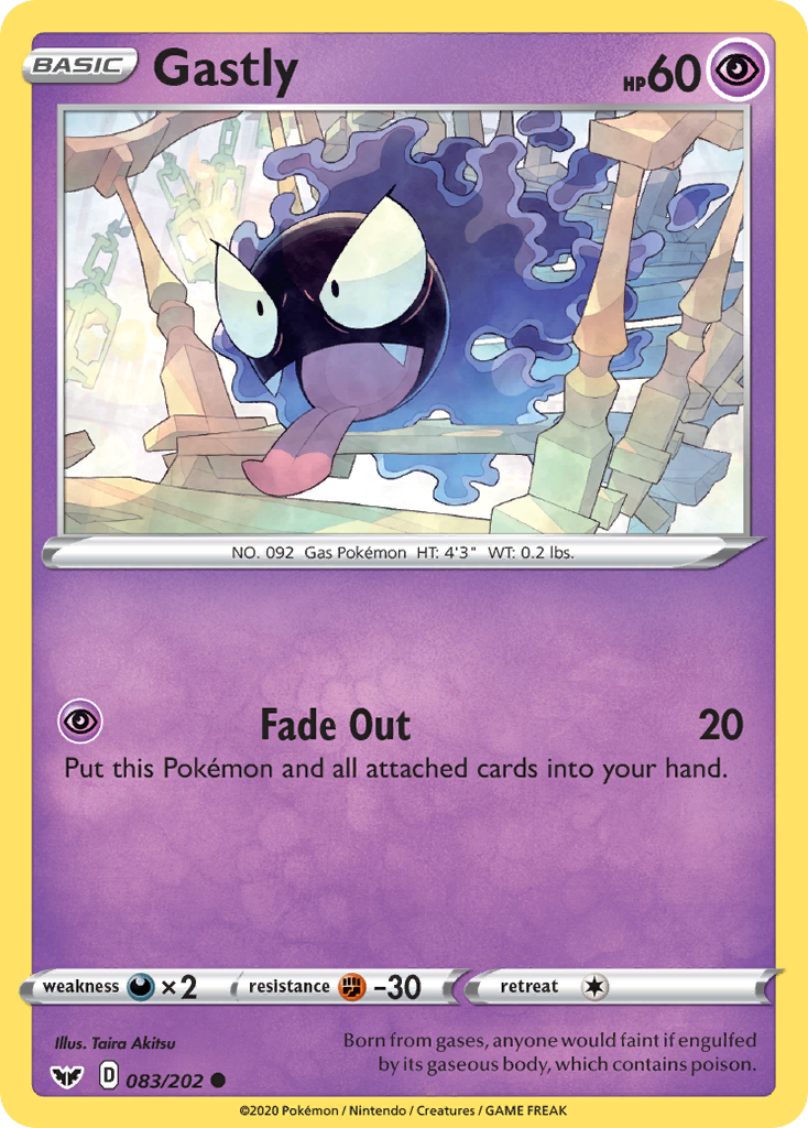 Gastly (083/202) [Sword & Shield: Base Set] | Game Master's Emporium (The New GME)